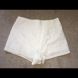 White Boho Skort